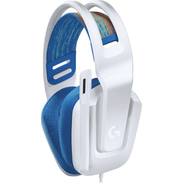 Fones de ouvido Logitech G335 / com microfone / USB / branco