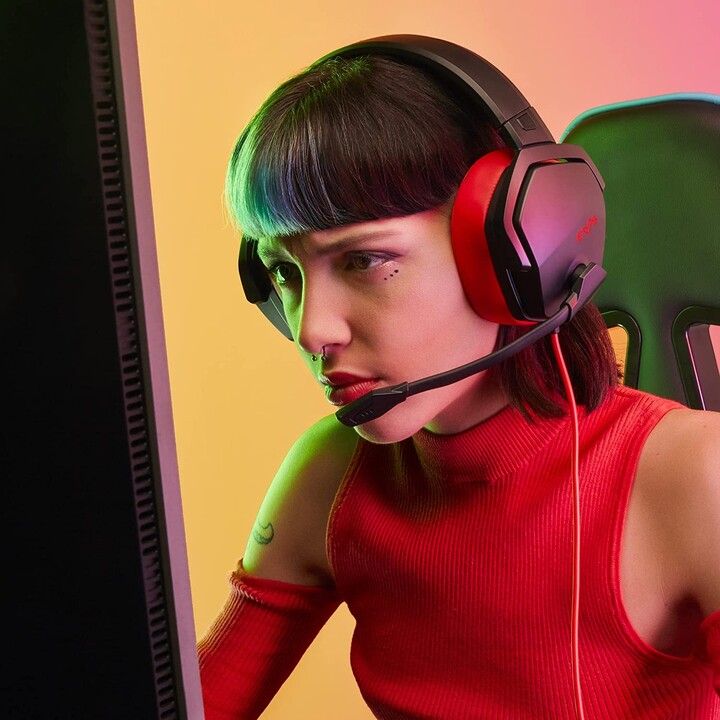 HEADSET + MIC ENERGY GAMING ESG 4 SURROUND 7.1 USB BLACK/RED