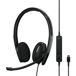AURICULAR + MIC SENNHEISER DIADEMA ADAPT 160 USB-C BLACK