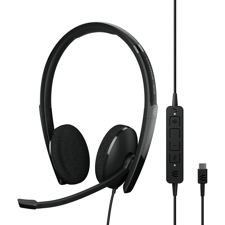 CASQUE + MICRO SENNHEISER CASQUE ADAPT 160 USB-C NOIR