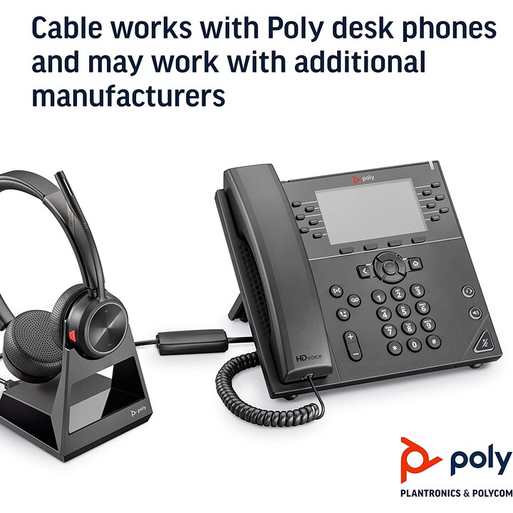 HP Poly Interruptor de gancho eletrónico (EHS) Poly APP-51 TAA