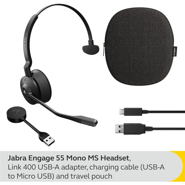 Jabra Engage 55 MS Mono On-Ear (DECT, wireless, USB)