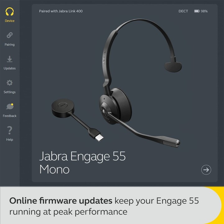 Jabra Engage 55 MS Mono On-Ear (DECT, wireless, USB)
