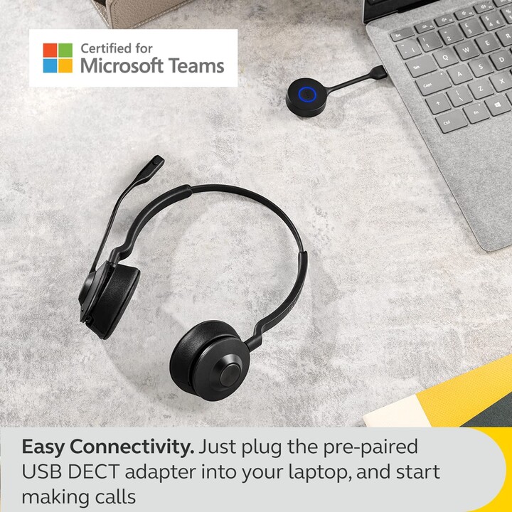 Jabra Engage 55 MS Stereo On-Ear (DECT, inalámbrico, USB-C)