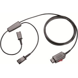 HP Poly Y Adapter Trainer divisor de auriculares Quick Disconnect a 2 x Quick Disconnect negro