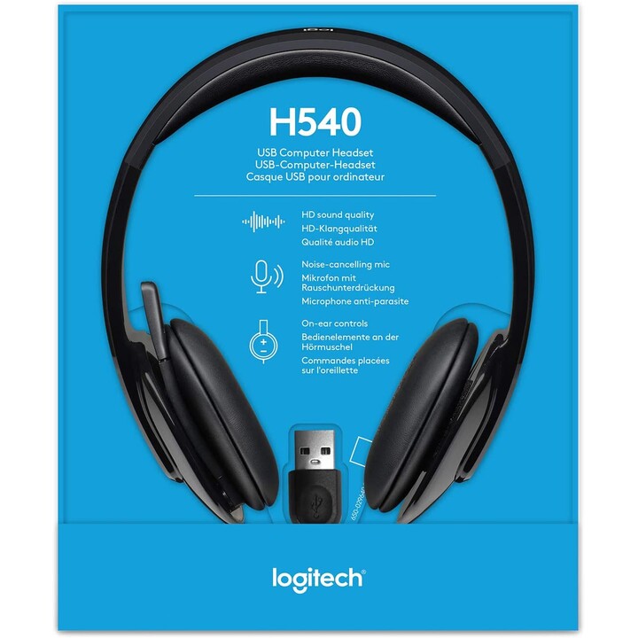 FONE DE OUVIDO + MIC FONE DE OUVIDO LOGITECH H540 USB