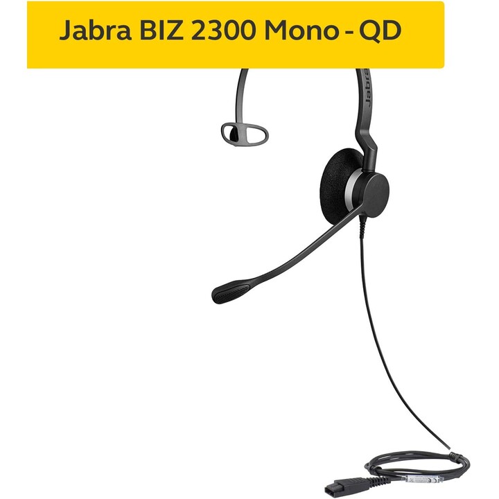 AURICULAR + MIC JABRA BIZ 2300 MONOAURAL QD BLACK