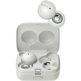 Sony, WFL900W.CE7, Auriculares inalámbricos, LinkBuds permite hablar sin quitarse los auriculares, blanco