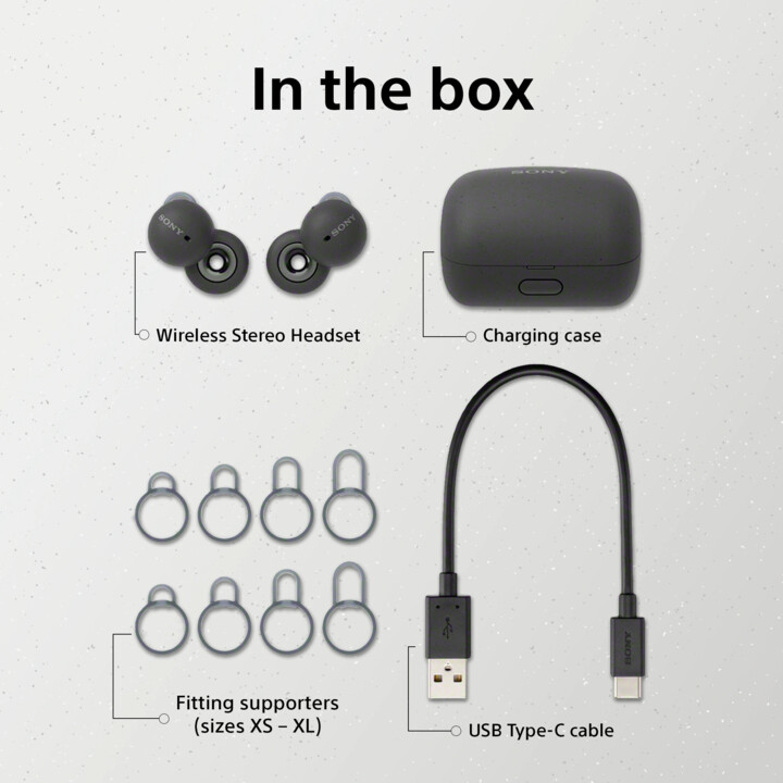 Sony, WFL900W.CE7, Casque sans fil, LinkBuds vous permet de parler sans enlever le casque, blanc