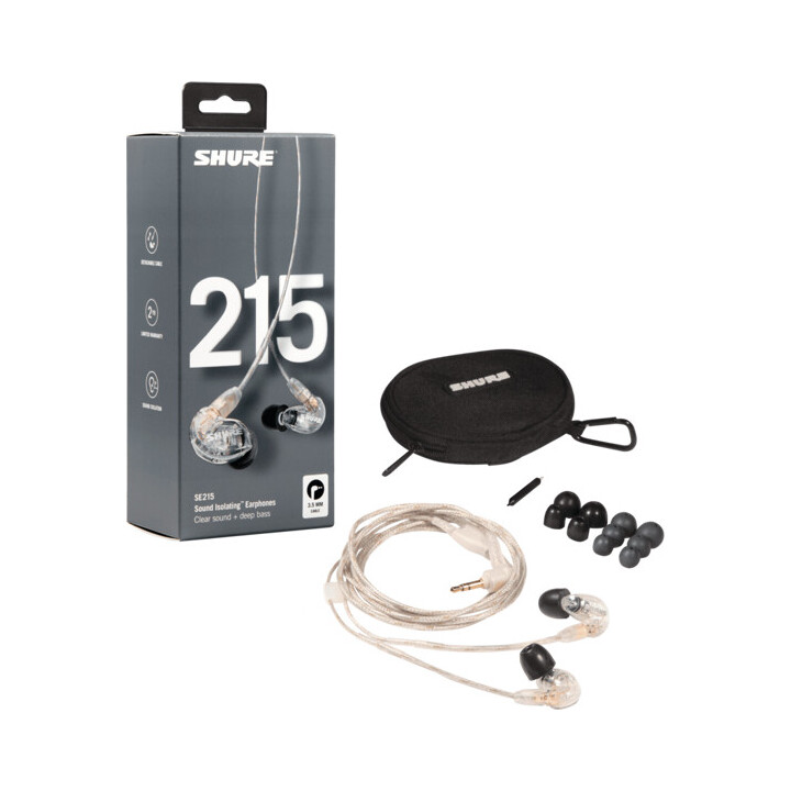 Shure SE215 Pro Auriculares Alámbrico Dentro de oído Escenario/Estudio Transparente