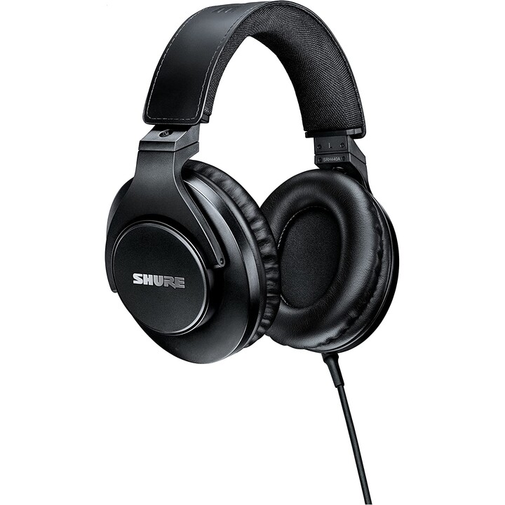 Fones de ouvido Shure SRH440A-EFS com fio preto