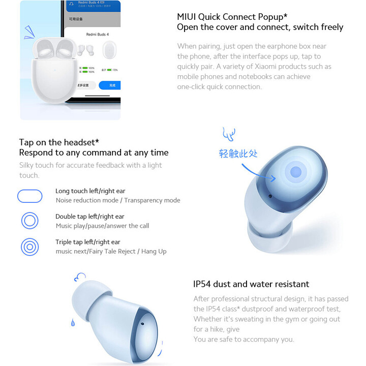 Xiaomi Redmi Buds 4 Blanco