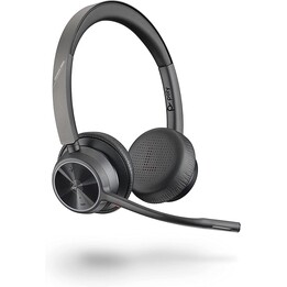 Poly Voyager 4300 UC Serie 4320 Auriculares estéreo supraaurales (USB-A, Bluetooth, inalámbrico, certificado por MS Teams)