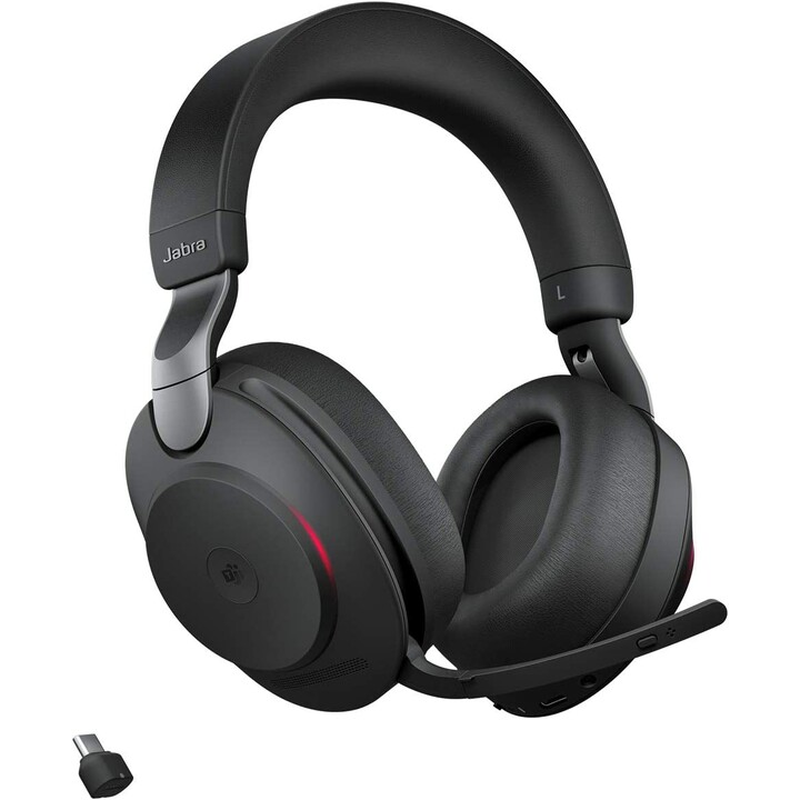 Jabra Evolve2 85 MS Stereo Headset On-Ear negro (Bluetooth, inalámbrico, ANC, USB-C)