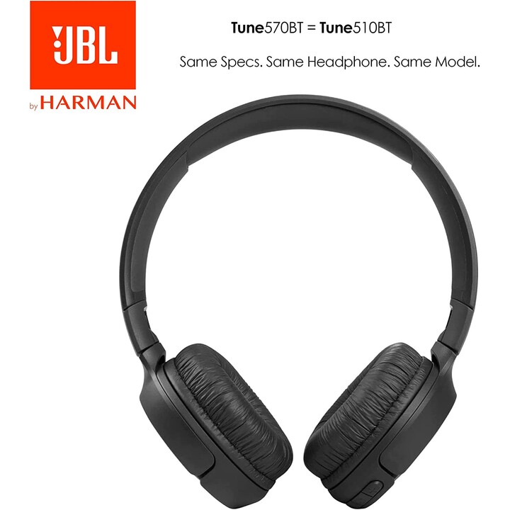 Auriculares Inalámbricos JBL Tune 570BT/ con Micrófono/ Bluetooth/ Negros