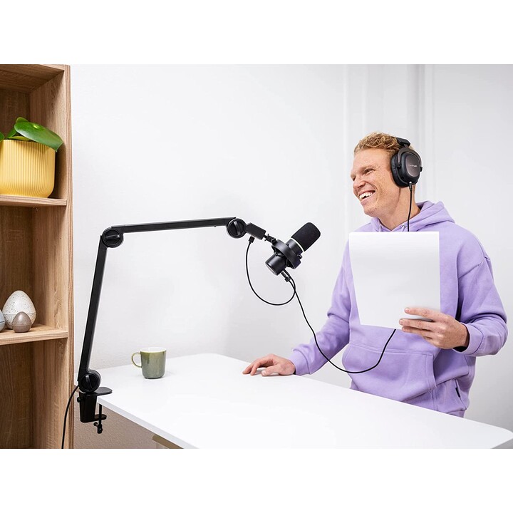 Trust Gaming GXT 255+ Microphone professionnel avec bras de perche Onyx / USB 2.0