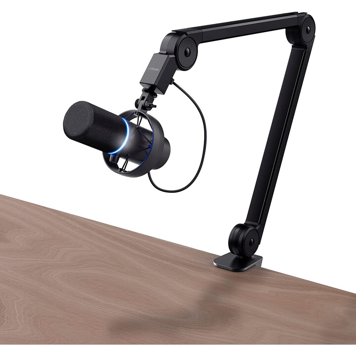 Trust Gaming GXT 255+ Microphone professionnel avec bras de perche Onyx / USB 2.0