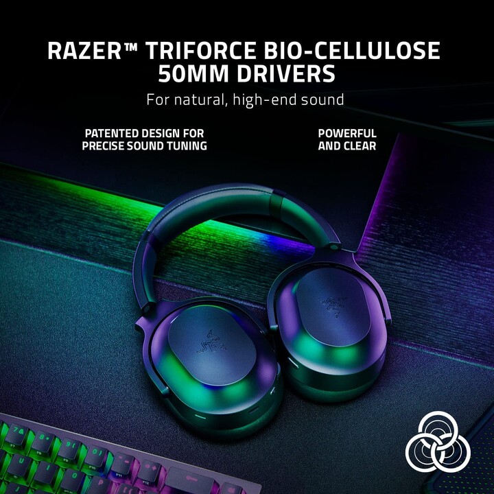 Auriculares para juegos Razer Barracuda Pro (Bluetooth, Circumaural, Inalámbrico)
