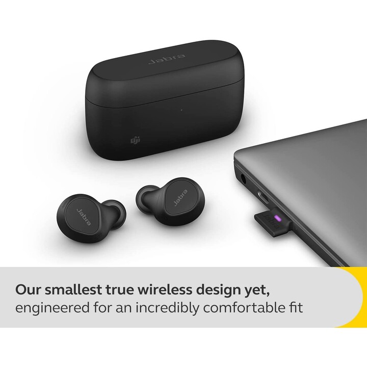 Auriculares internos Jabra Evolve2 Buds MS (Bluetooth, inalámbrico, USB-C, estuche de carga)