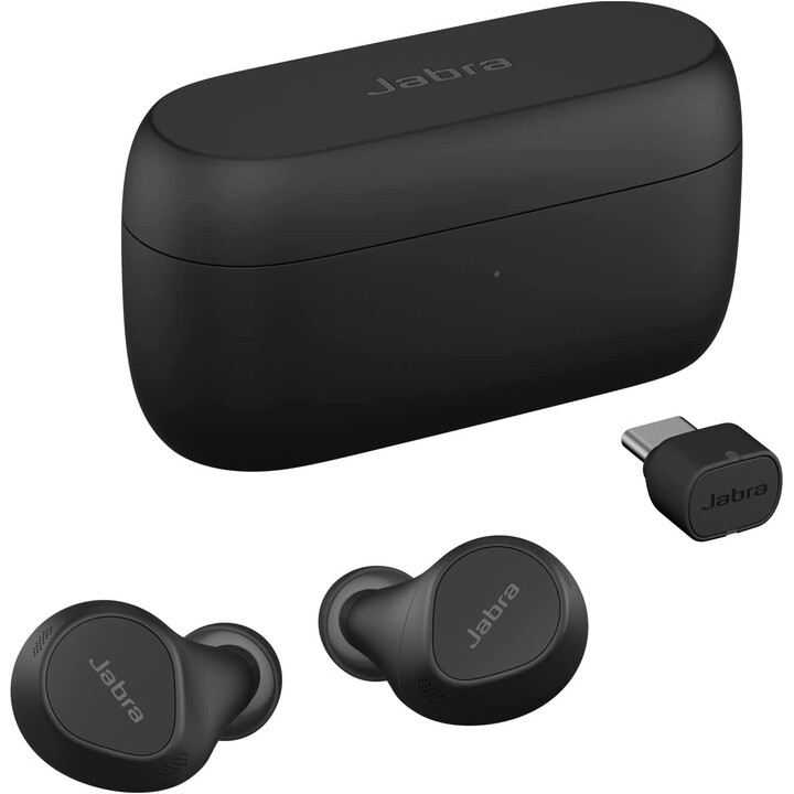 jabra Auriculares internos Evolve2 Buds UC (Bluetooth, inalámbrico, USB-C, estuche de carga)