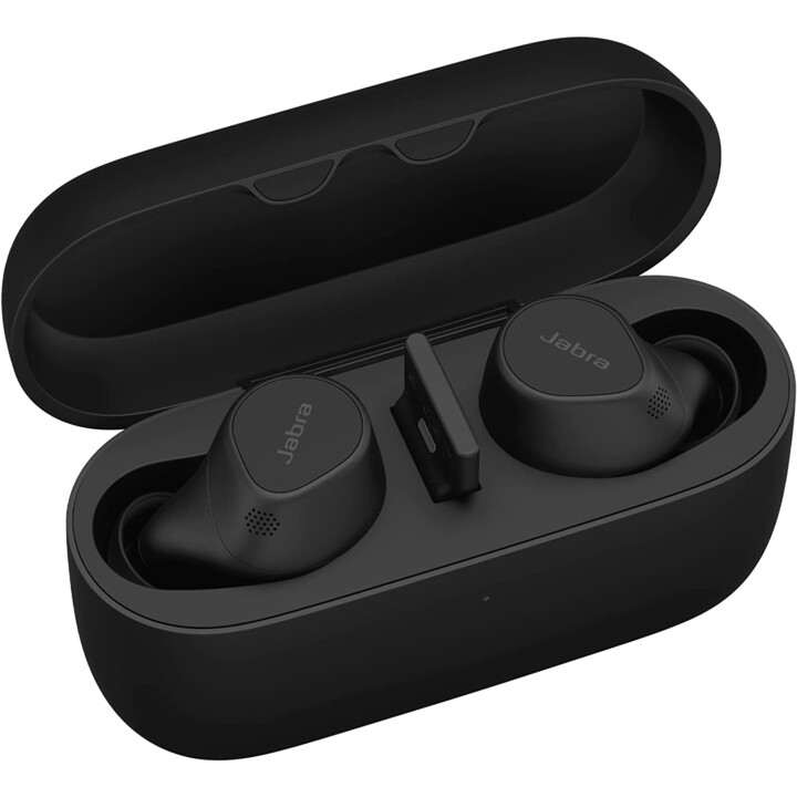 Jabra Evolve2 Buds UC Headset In-Ear (Bluetooth, wireless, USB-A, charging case, wireless charging pad)