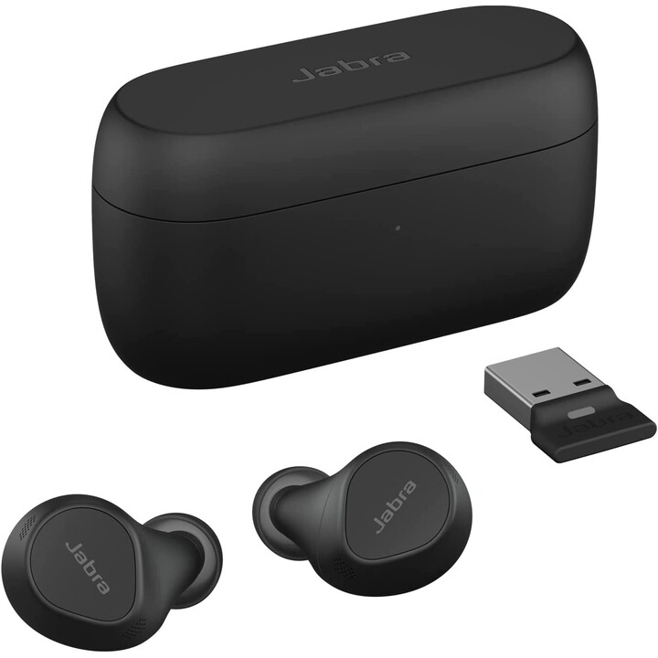 Jabra Auriculares internos Evolve2 Buds UC (Bluetooth, inalámbrico, USB-A, estuche de carga)