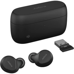 Jabra Auriculares internos Evolve2 Buds MS (Bluetooth, inalámbrico, USB-A, estuche de carga)