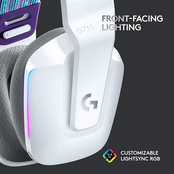 Logitech Headphones G733 Lightspeed White