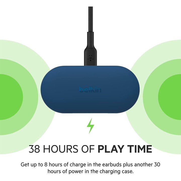 Belkin SoundForm Play Auriculares true wireless azuis