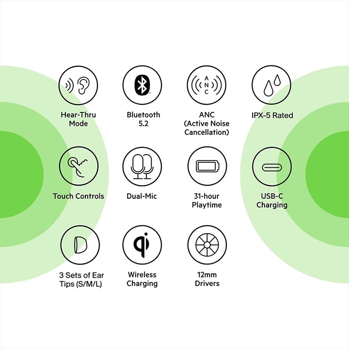 Soundform Flow True wireless earbuds bk