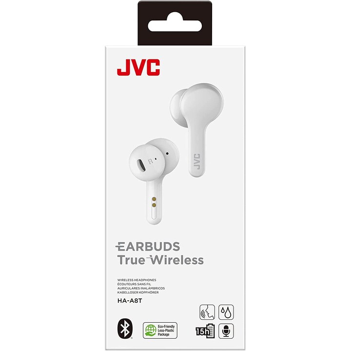 Auriculares Bluetooth JVC HAA-8TWU, blancos
