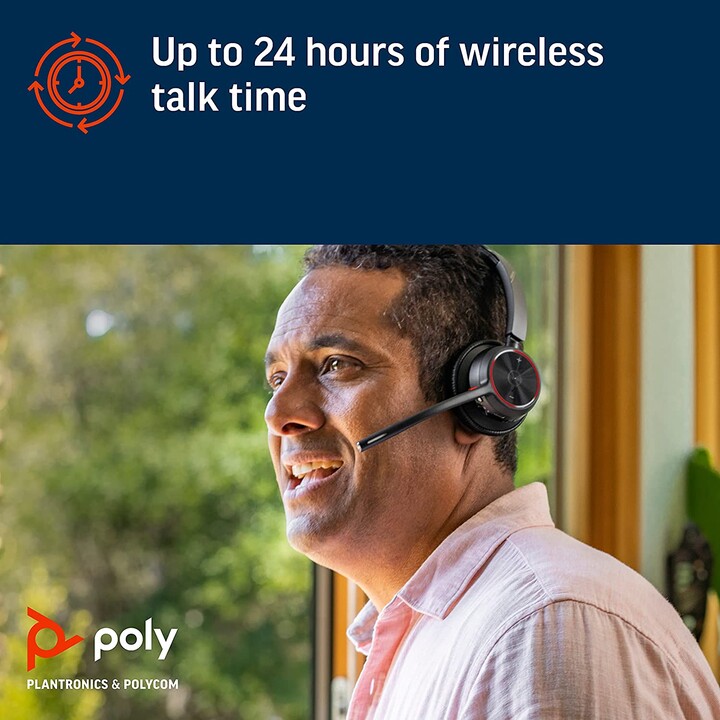 Poly Voyager 4300 UC Serie 4310 Mono Auriculares supraaurales Negro