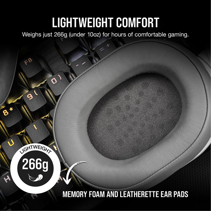 Corsair Hs55 Cuffie Wireless Bianche Ca-9011281-eu