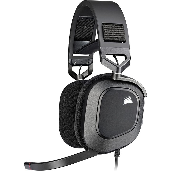 Corsair Hs80 RGB USB Wired Handheld Gaming Headset Carbon