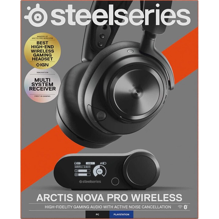 Steelseries Arctis Nova Pro Wireless Headphones Wireless Headband Gaming Bluetooth Black