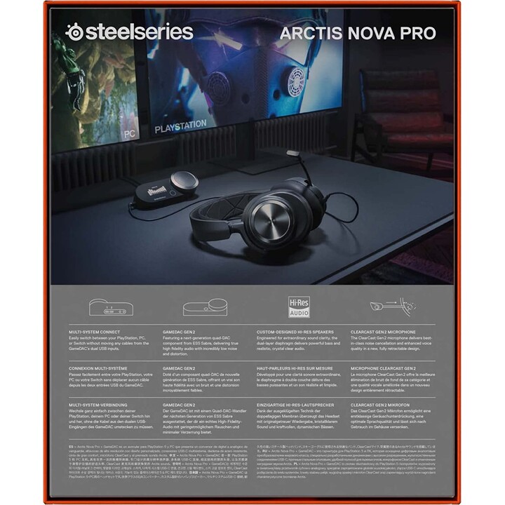 Steelseries Arctis Nova Pro Auriculares Alámbrico Diadema Juego Negro