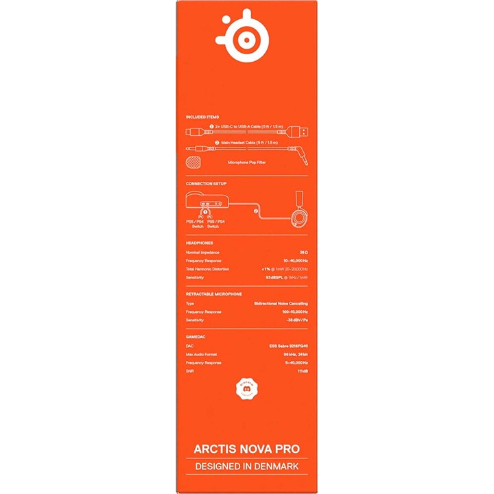 Steelseries Arctis Nova Pro Auriculares Alámbrico Diadema Juego Negro