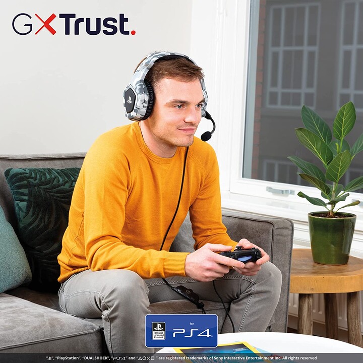 Trust Gxt 488 Forze Ps4 Auriculares Diadema Conector De 3,5 Mm Negro, Gris
