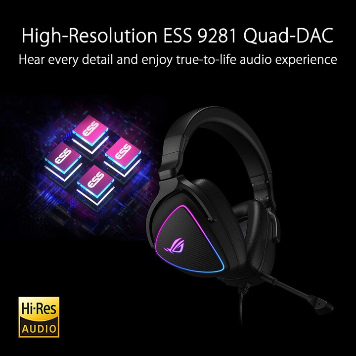 Asus Rog Delta S Auriculares Diadema Negro