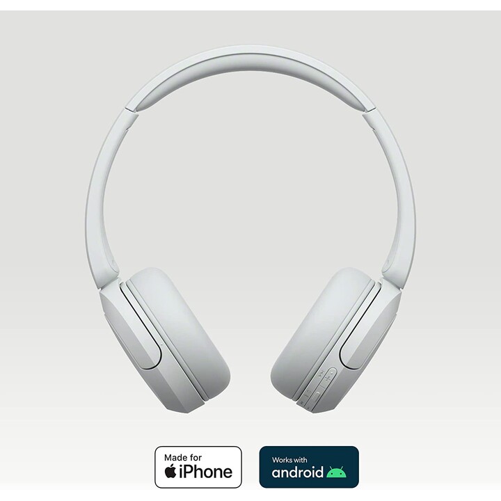 Casque sans fil Sony WH-CH520/ avec microphone/ Bluetooth/ blanc