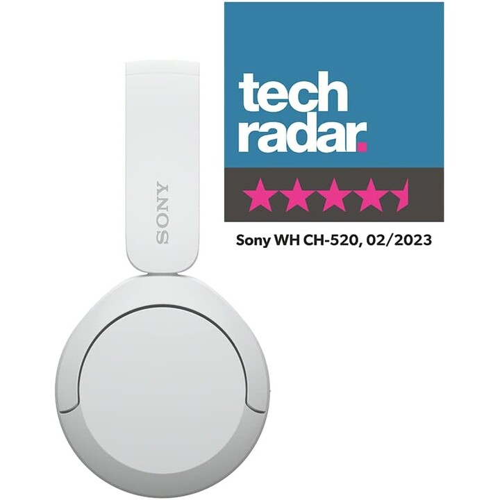 Auriculares inalámbricos Sony WH-CH520/ con Micrófono/ Bluetooth/ Blancos