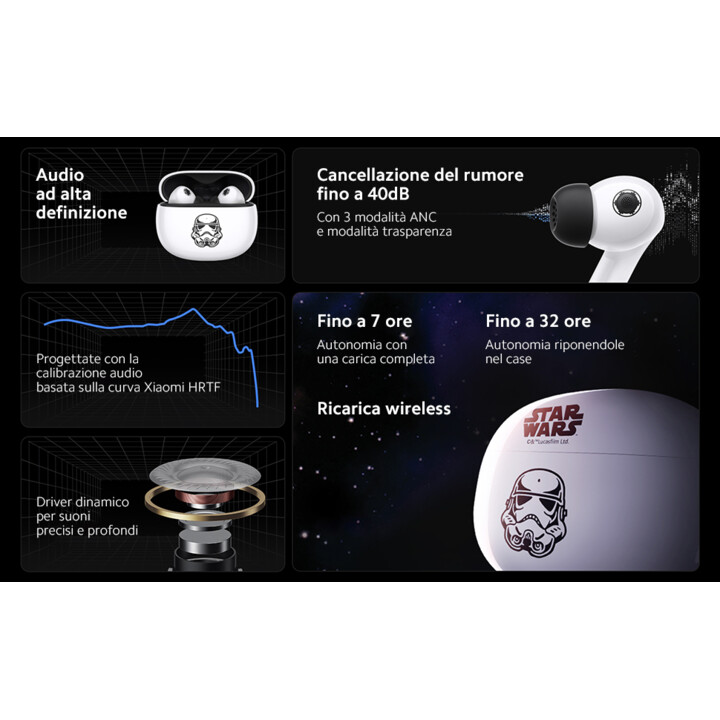 Xiaomi Buds 3 Star Wars Edition Stormtrooper - White