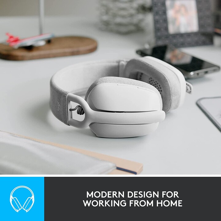 Logitech Zone Vibe 100 fones de ouvido sem fio Bluetooth brancos