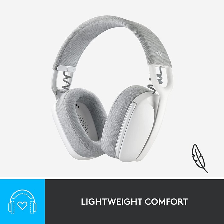 Logitech Zone Vibe 100 fones de ouvido sem fio Bluetooth brancos