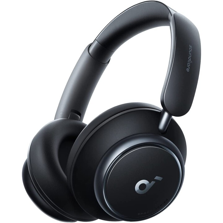 Fones de ouvido sem fio SoundCore Space Q45/com microfone/Bluetooth/Preto