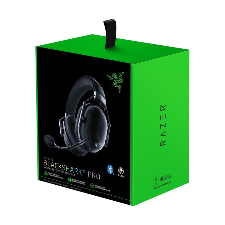 Razer Blackshark V2 Pro Bluetooth 7.1 Sonido Negro - Auriculares Inalámbricos