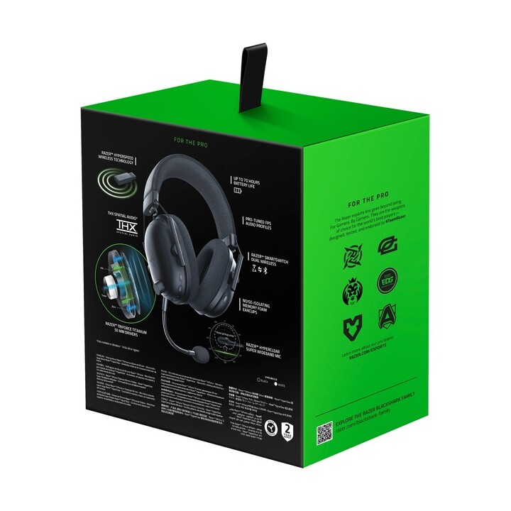 Razer Blackshark V2 Pro Bluetooth 7.1 Sonido Negro - Auriculares Inalámbricos
