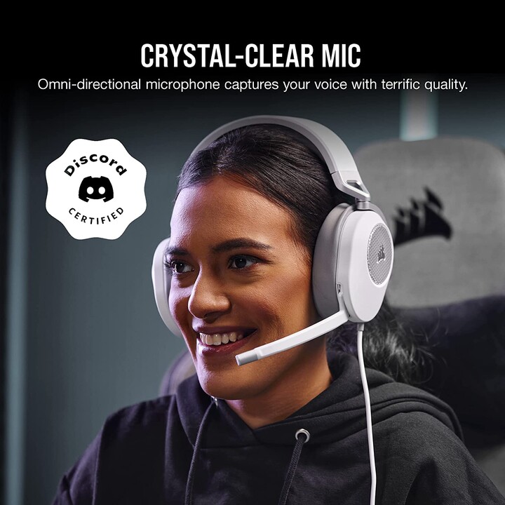 Corsair Hs65 Surround Wired Handheld Gaming Headset White