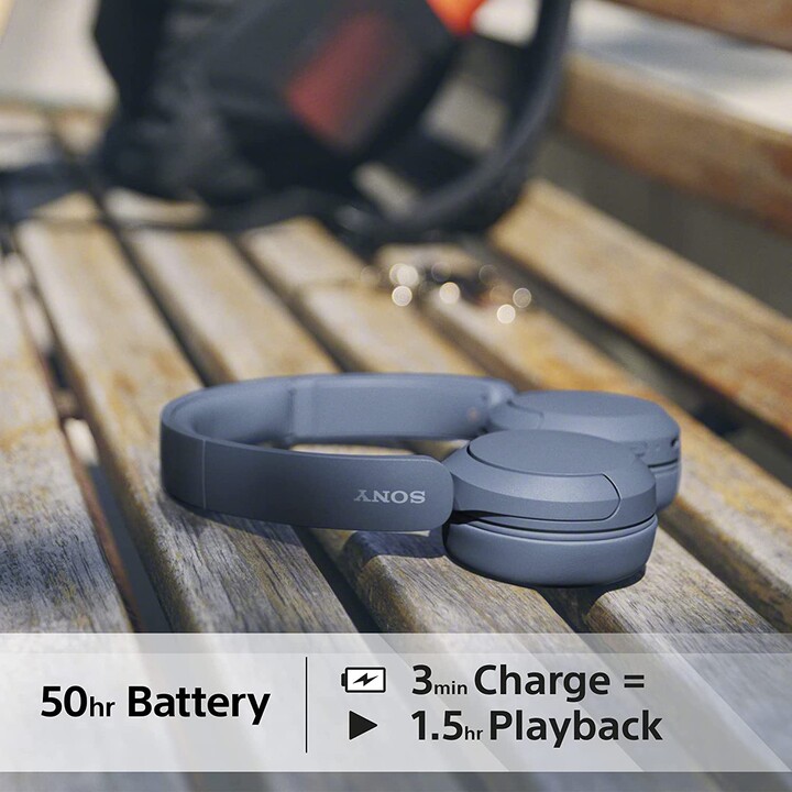 Cuffie wireless Sony WH-CH520/ con microfono/ Bluetooth/ blu