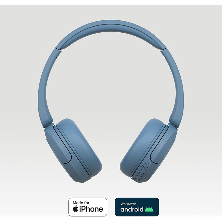Cuffie wireless Sony WH-CH520/ con microfono/ Bluetooth/ blu